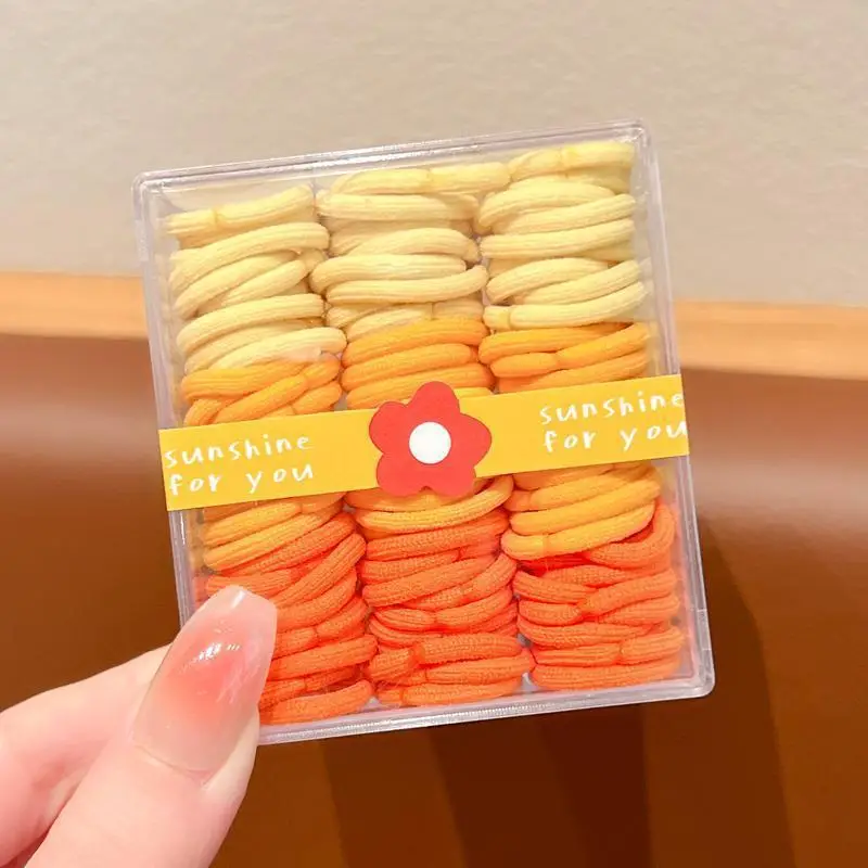 Children's Rubber Hair Bands Colorful High Elastic Baby Hair Accessories - Image 4