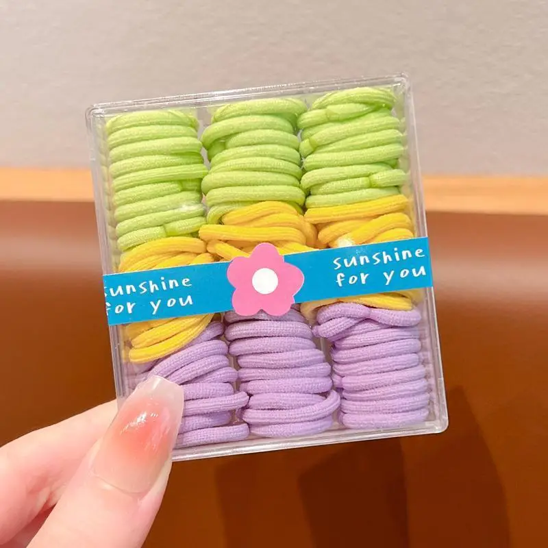 Children's Rubber Hair Bands Colorful High Elastic Baby Hair Accessories - Image 6