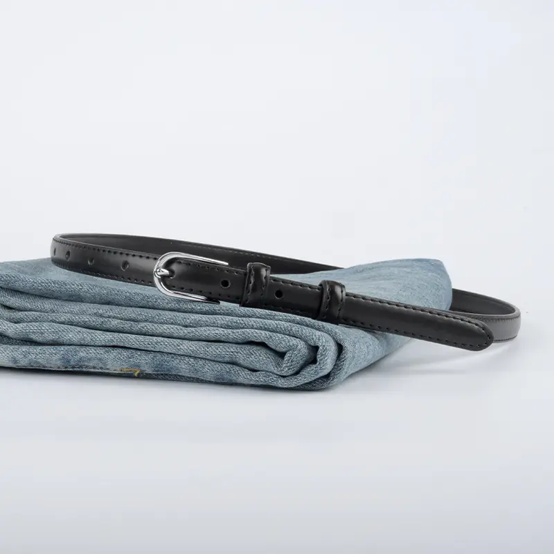 Black Genuine Leather Women's Belt for Jeans & Dress - Image 13