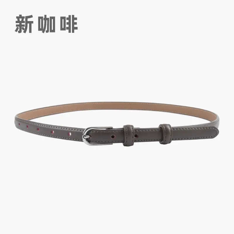 Black Genuine Leather Women's Belt for Jeans & Dress - Image 9