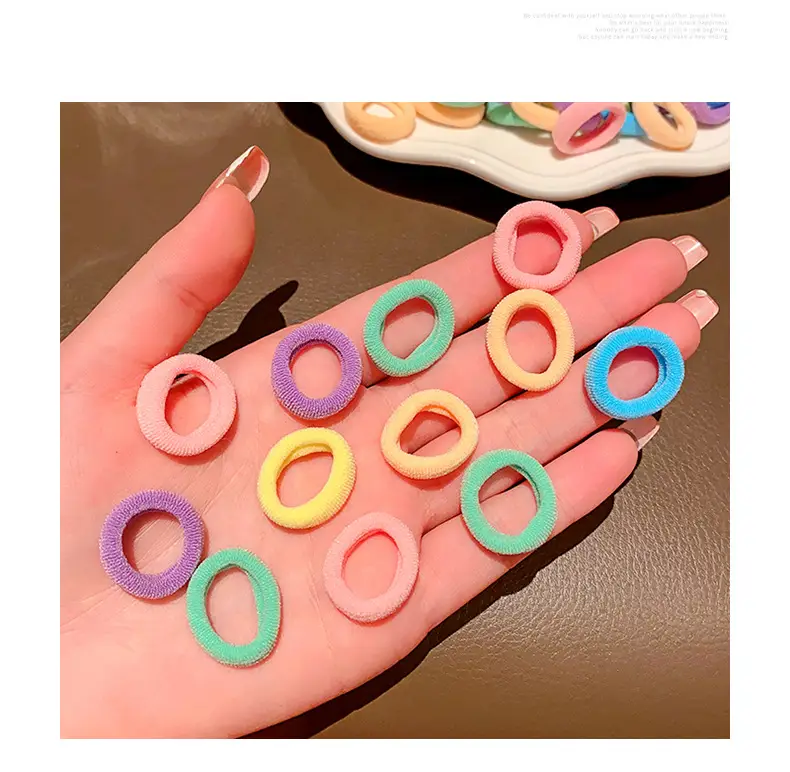 Children's Rubber Hair Bands for Girls High Pony Tails — feature 10