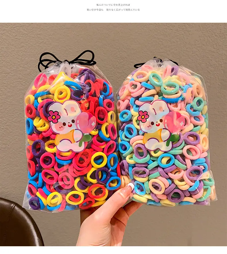 Children's Rubber Hair Bands for Girls High Pony Tails — feature 11