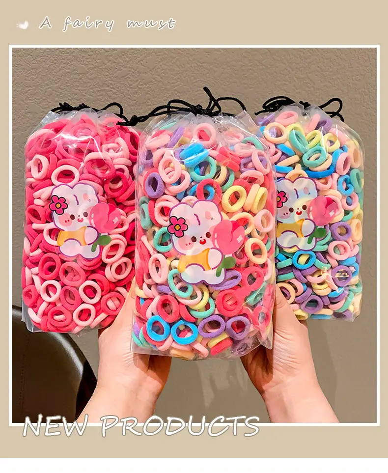 Children's Rubber Hair Bands for Girls High Pony Tails — feature 2