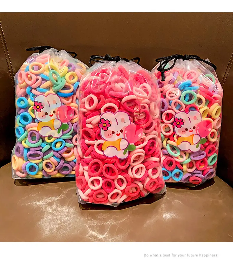 Children's Rubber Hair Bands for Girls High Pony Tails — feature 8