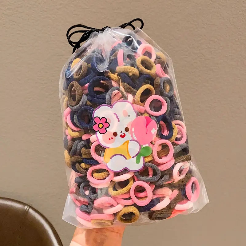 Children's Rubber Hair Bands for Girls High Pony Tails - Image 13