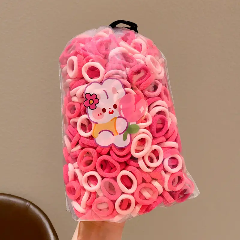 Children's Rubber Hair Bands for Girls High Pony Tails - Image 15