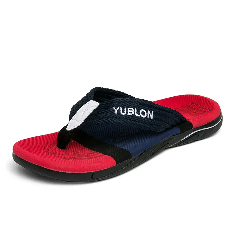 Flip-flops men's summer outer wear 2023 new sandals 39-45 yards beach excrement feeling online popular Joker clip - Image 2