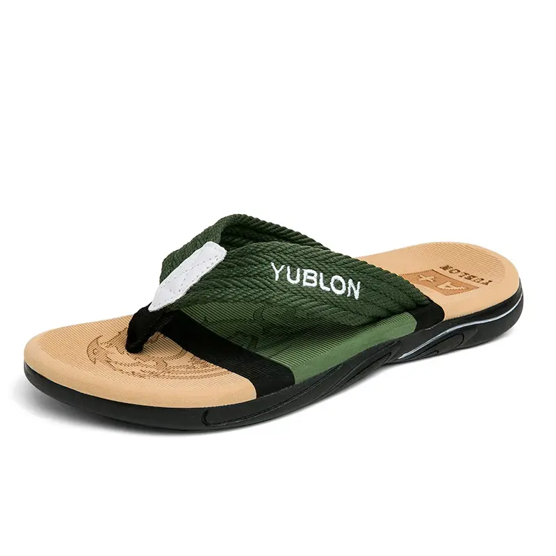 Flip-flops men's summer outer wear 2023 new sandals 39-45 yards beach excrement feeling online popular Joker clip - Image 3