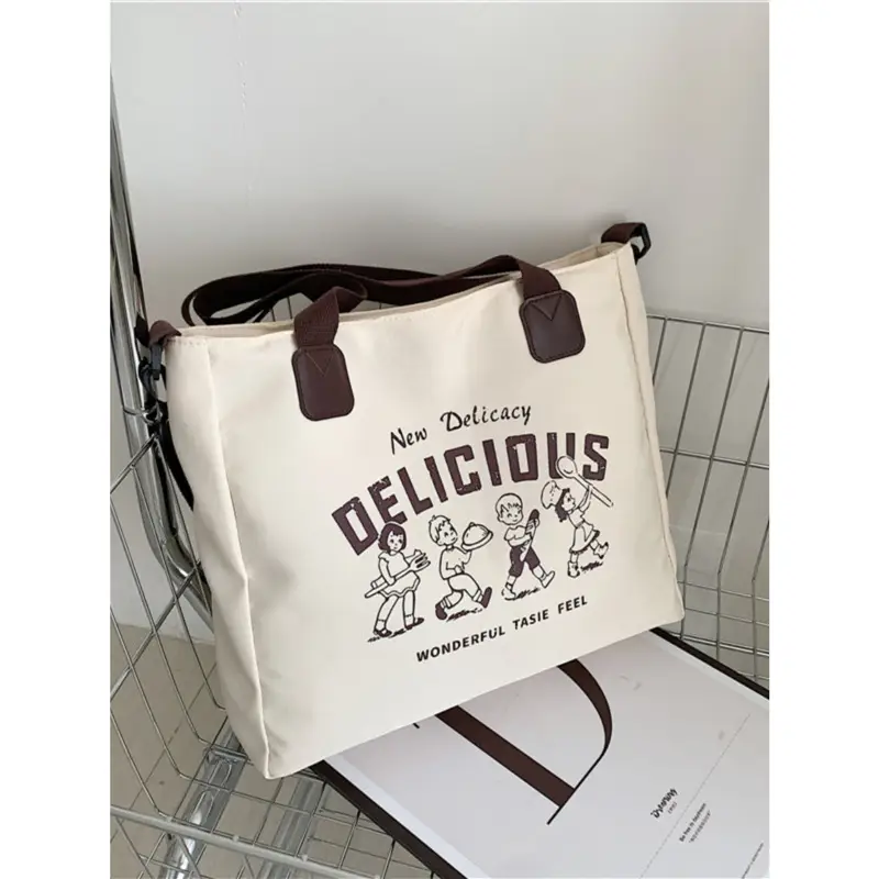 Women Canvas Commuter Bag Large Capacity Shoulder Crossbody