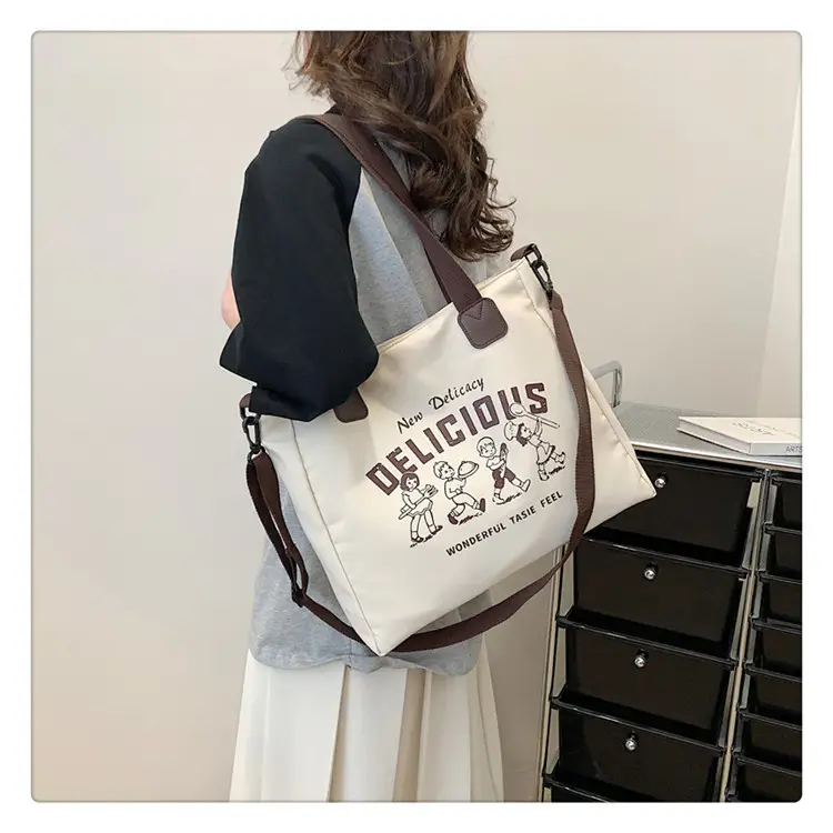 Women Canvas Commuter Bag Large Capacity Shoulder Crossbody — feature 3