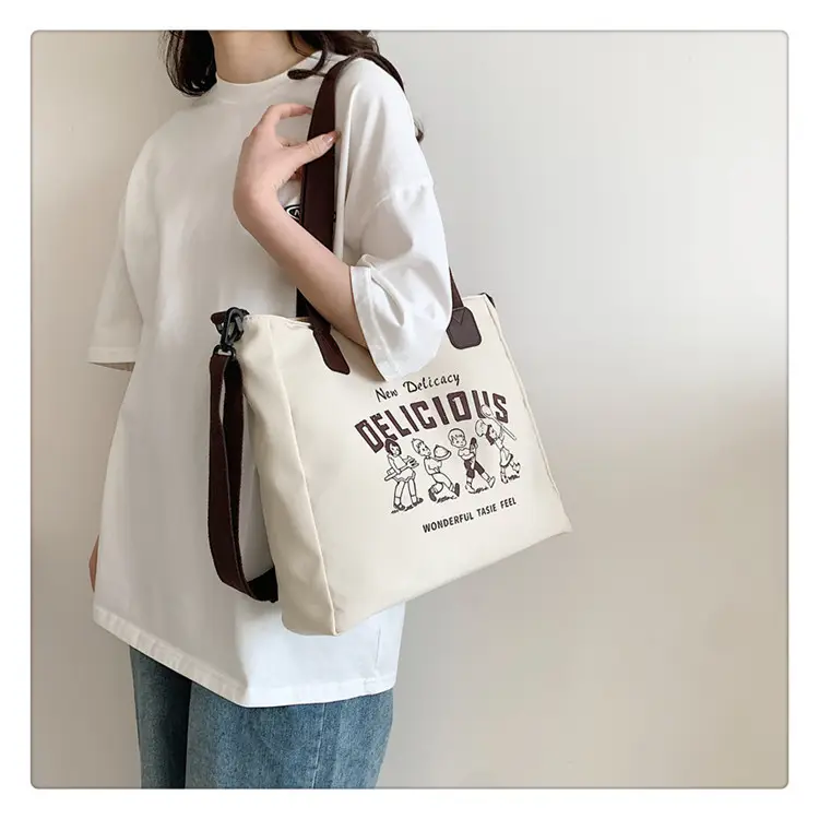 Women Canvas Commuter Bag Large Capacity Shoulder Crossbody — feature 6