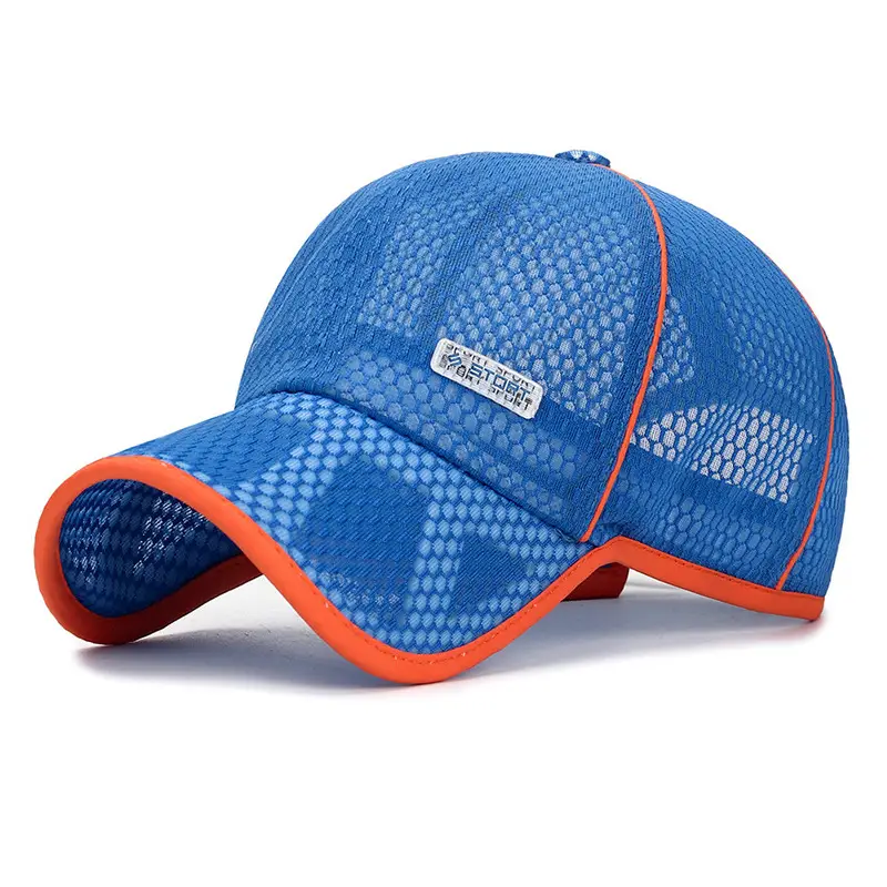 Orange Mesh Baseball Cap for Boys Girls Summer - Image 12