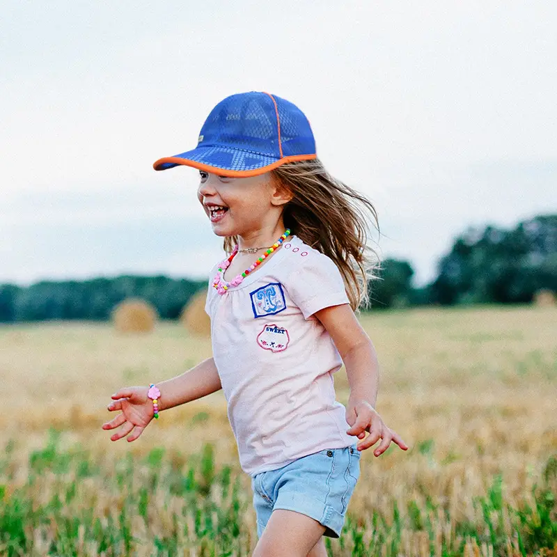Orange Mesh Baseball Cap for Boys Girls Summer — feature 9
