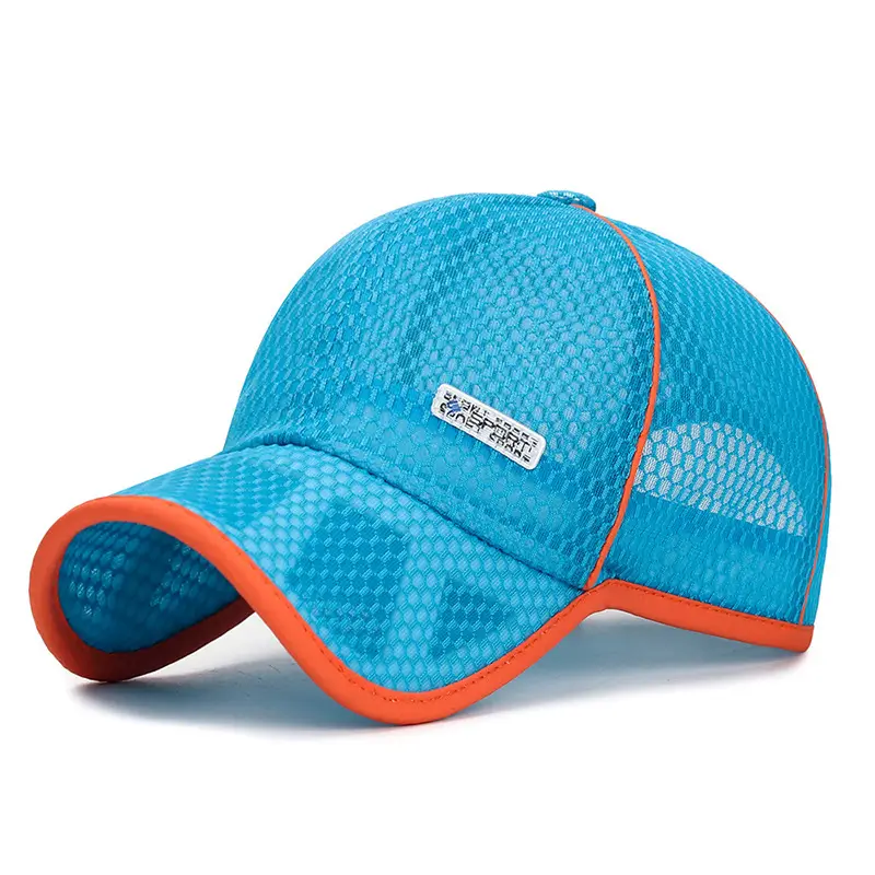 Orange Mesh Baseball Cap for Boys Girls Summer - Image 2