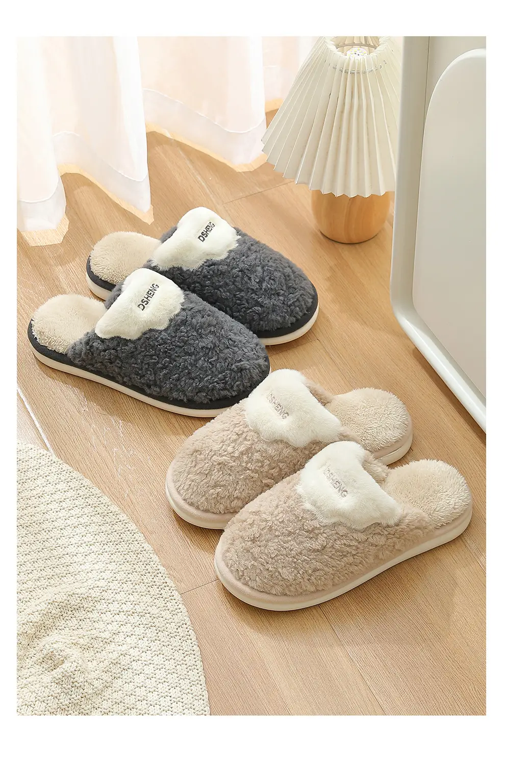 Winter Cotton Slippers for Men, Indoor Home Use, Men's Winter Plush Warm Slippers, Men's Winter Style — feature 20