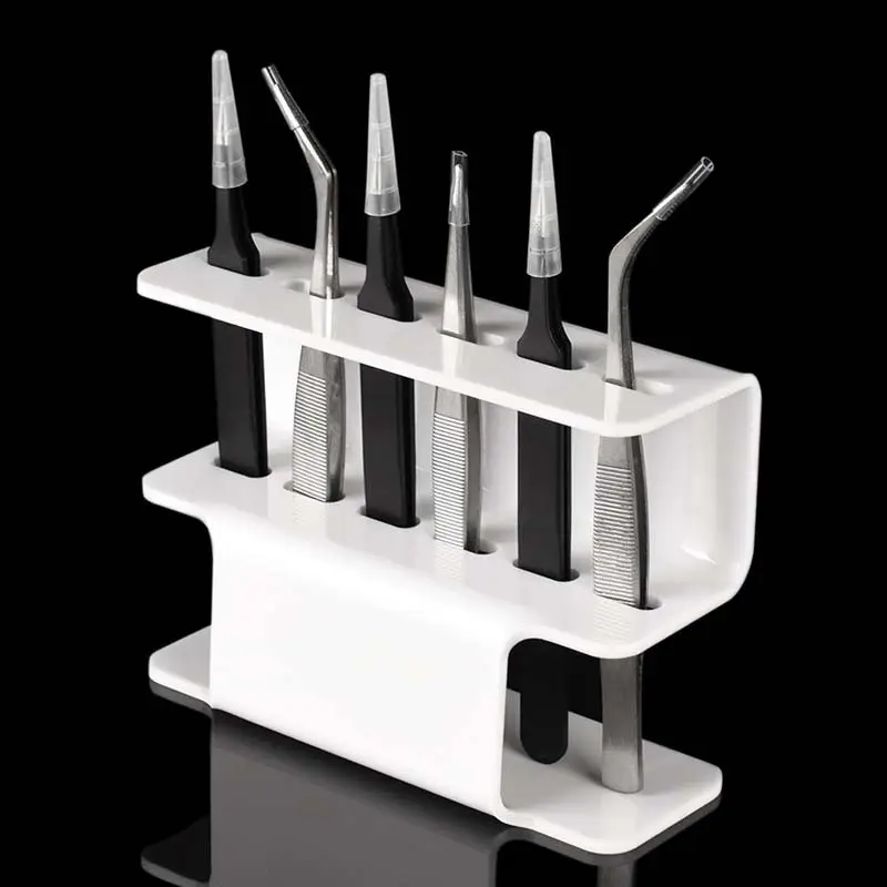 Eyelash Tweezers Storage Rack with 6 Precision Tools - Image 2