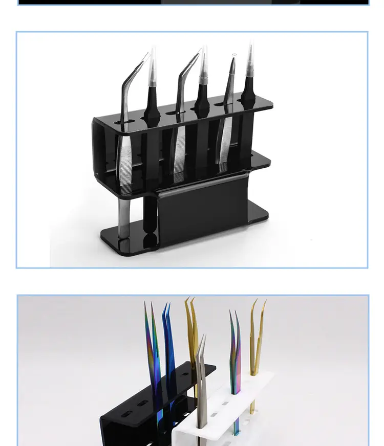 Eyelash Tweezers Storage Rack with 6 Precision Tools — feature 7