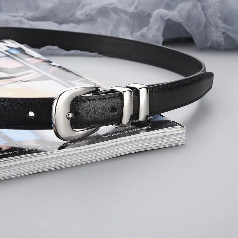 Brown Leather Belt for Women Business Fashion - Image 8