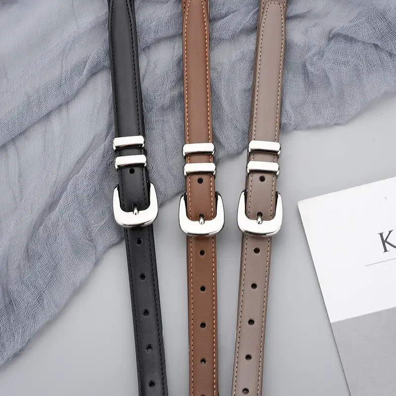 Brown Leather Belt for Women Business Fashion - Image 10