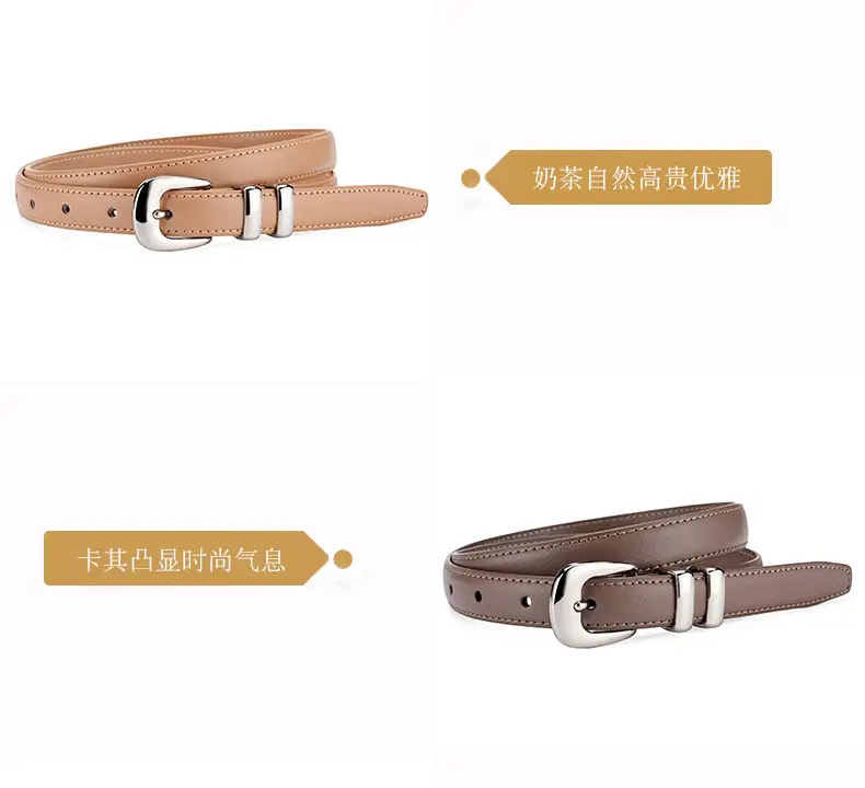 Brown Leather Belt for Women Business Fashion — feature 11