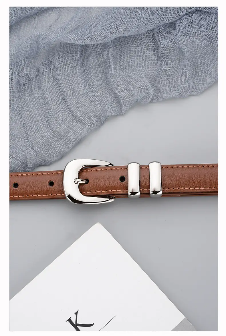 Brown Leather Belt for Women Business Fashion — feature 17