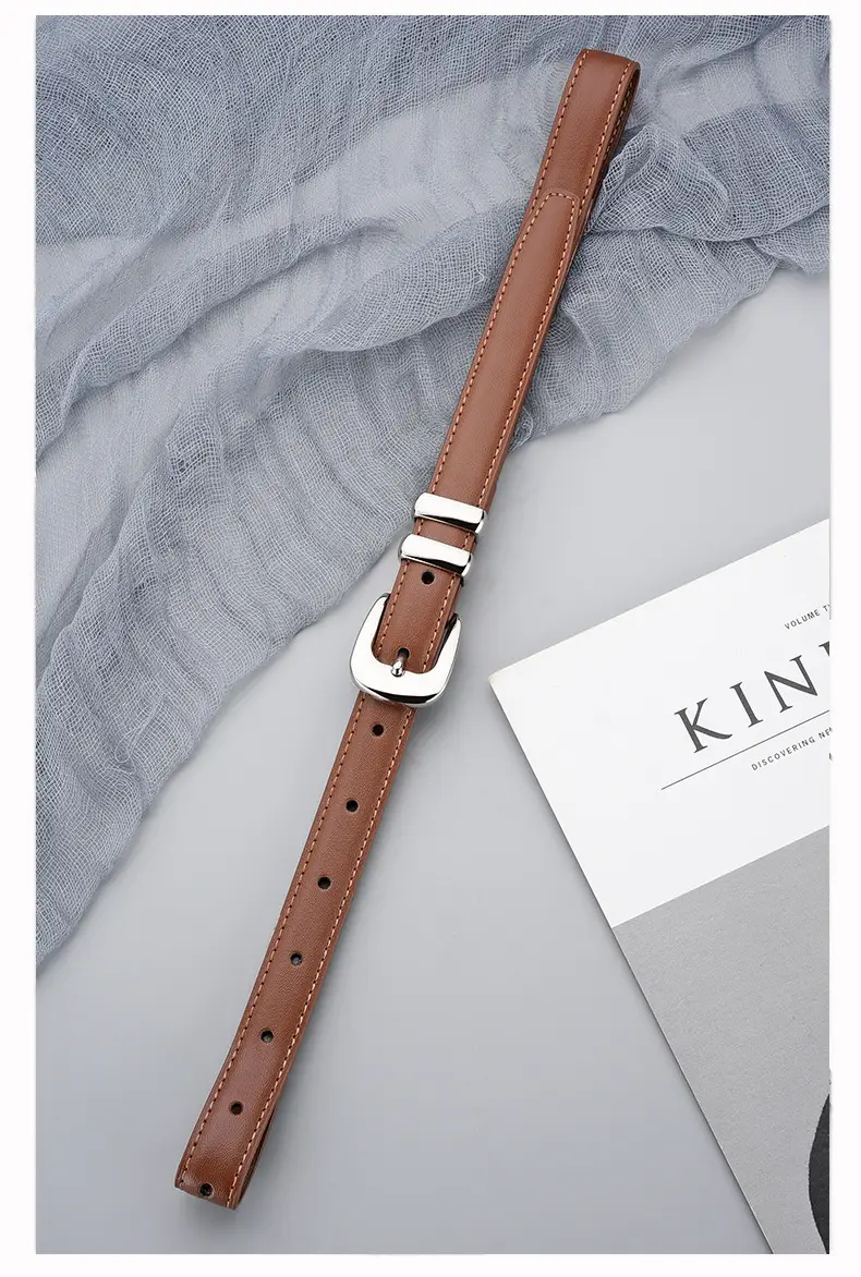 Brown Leather Belt for Women Business Fashion — feature 19