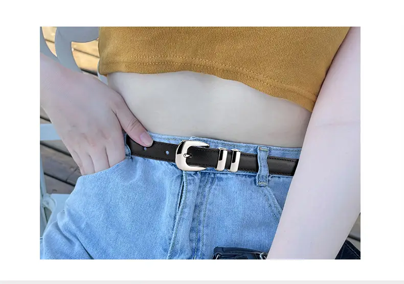 Brown Leather Belt for Women Business Fashion — feature 4