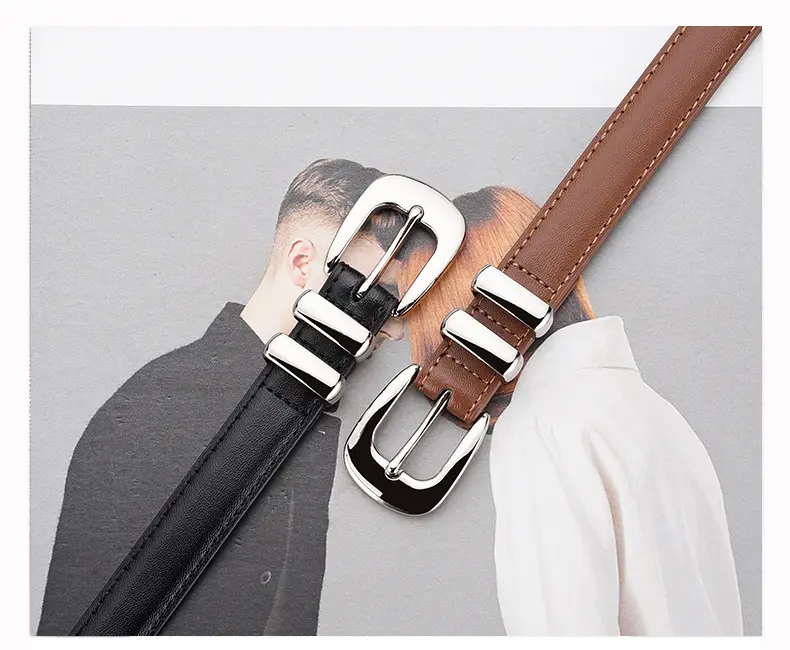 Brown Leather Belt for Women Business Fashion — feature 6