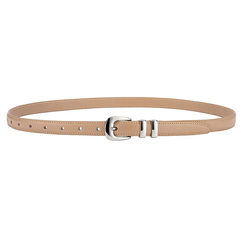 Brown Leather Belt for Women Business Fashion - Image 5