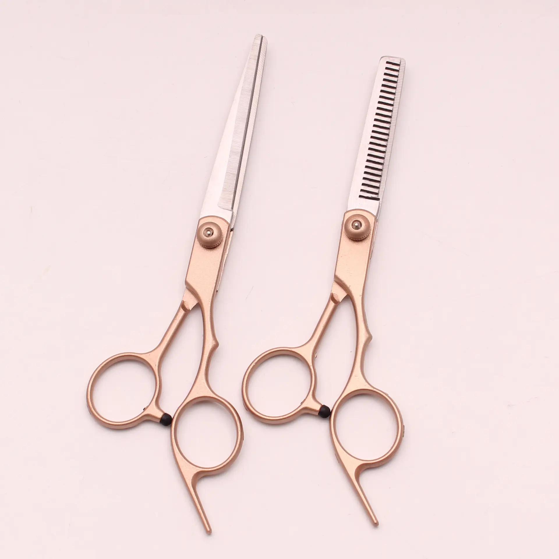 Stainless Steel Thinning Hair Scissors Rose Gold 16cm - Image 10