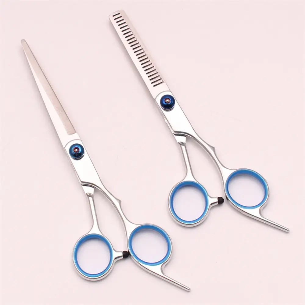 Stainless Steel Thinning Hair Scissors Rose Gold 16cm - Image 12