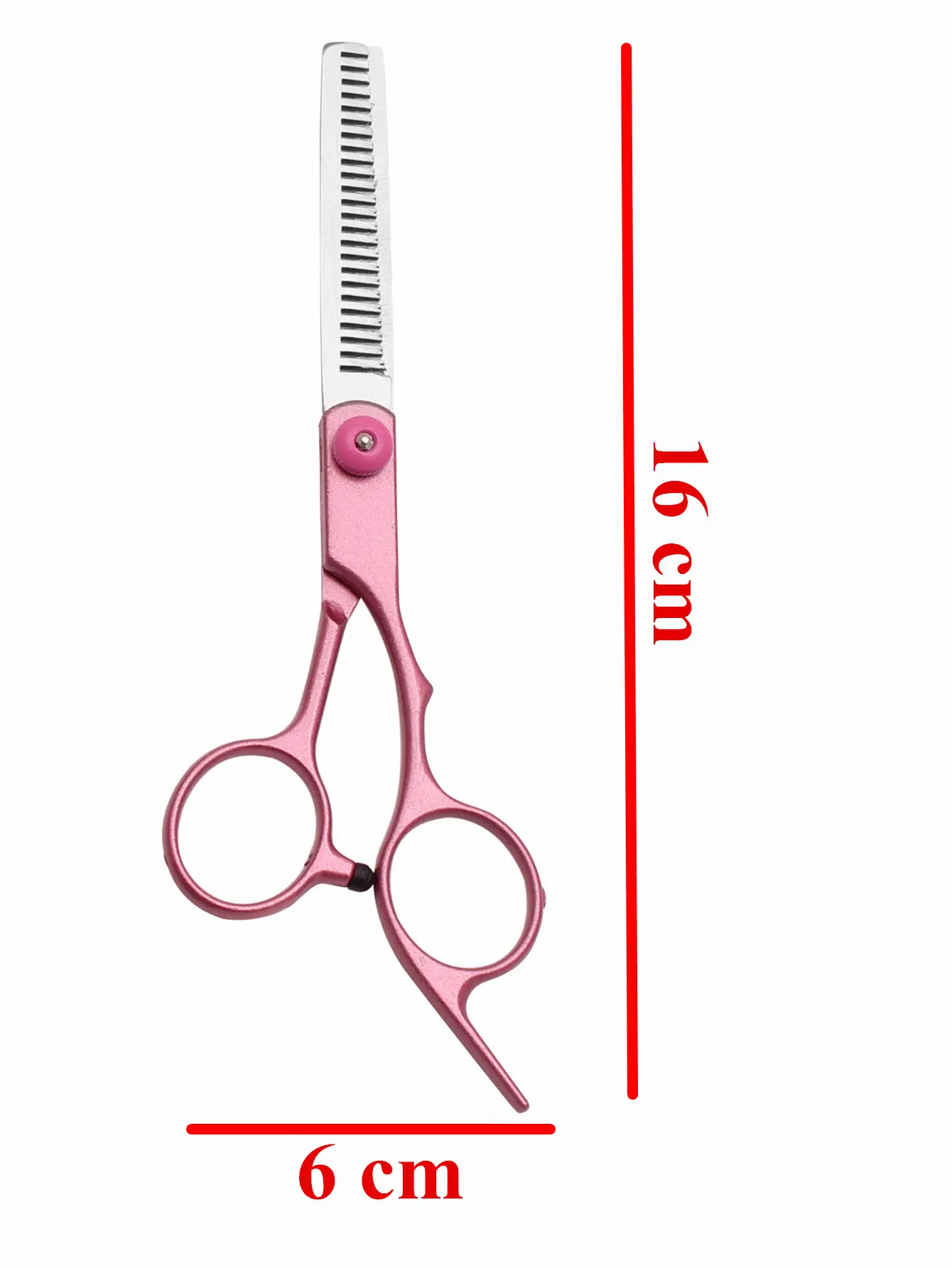 Stainless Steel Thinning Hair Scissors Rose Gold 16cm - Image 8