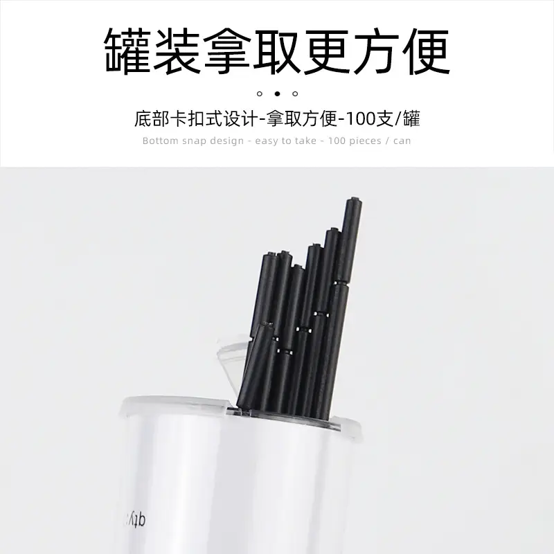 Nano Cotton Swab Eyeliner & Toothpick Set Black 100pcs - Image 5