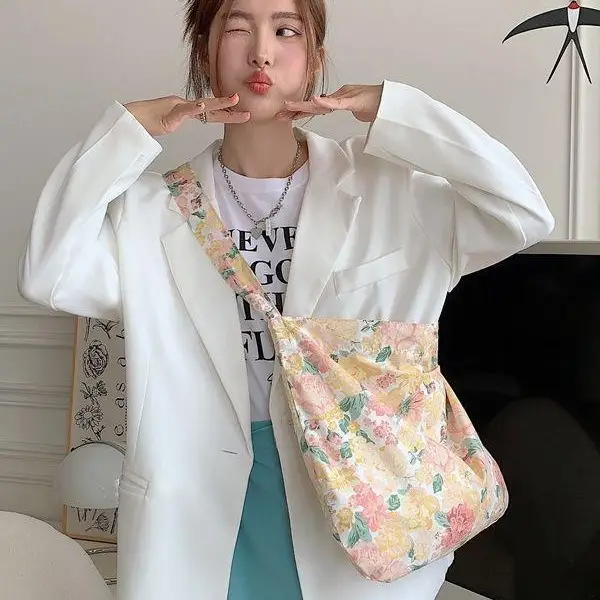 Fresh Flower Crossbody Bag for Women Spring Summer