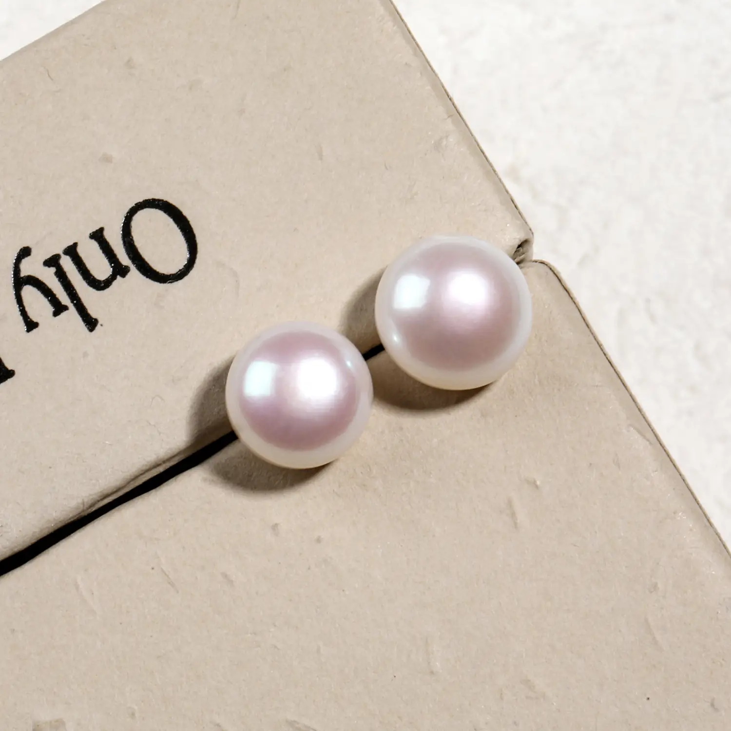Natural Freshwater Pearl Earrings 925 Silver Women - Image 3