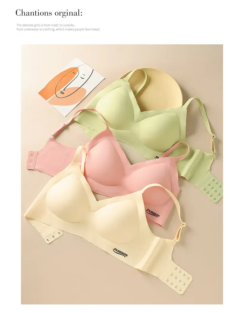 Pink Seamless Women's Bra Small to Large — feature 19