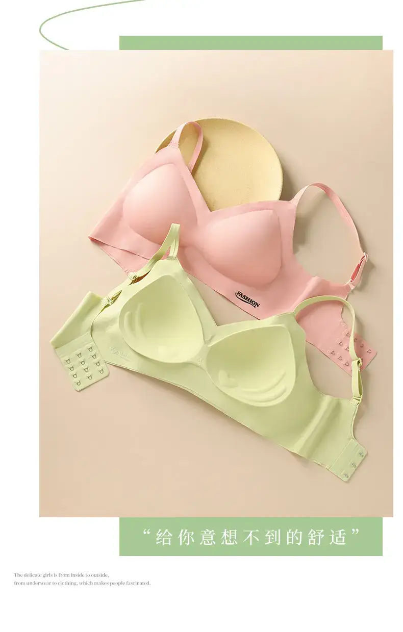 Pink Seamless Women's Bra Small to Large — feature 21