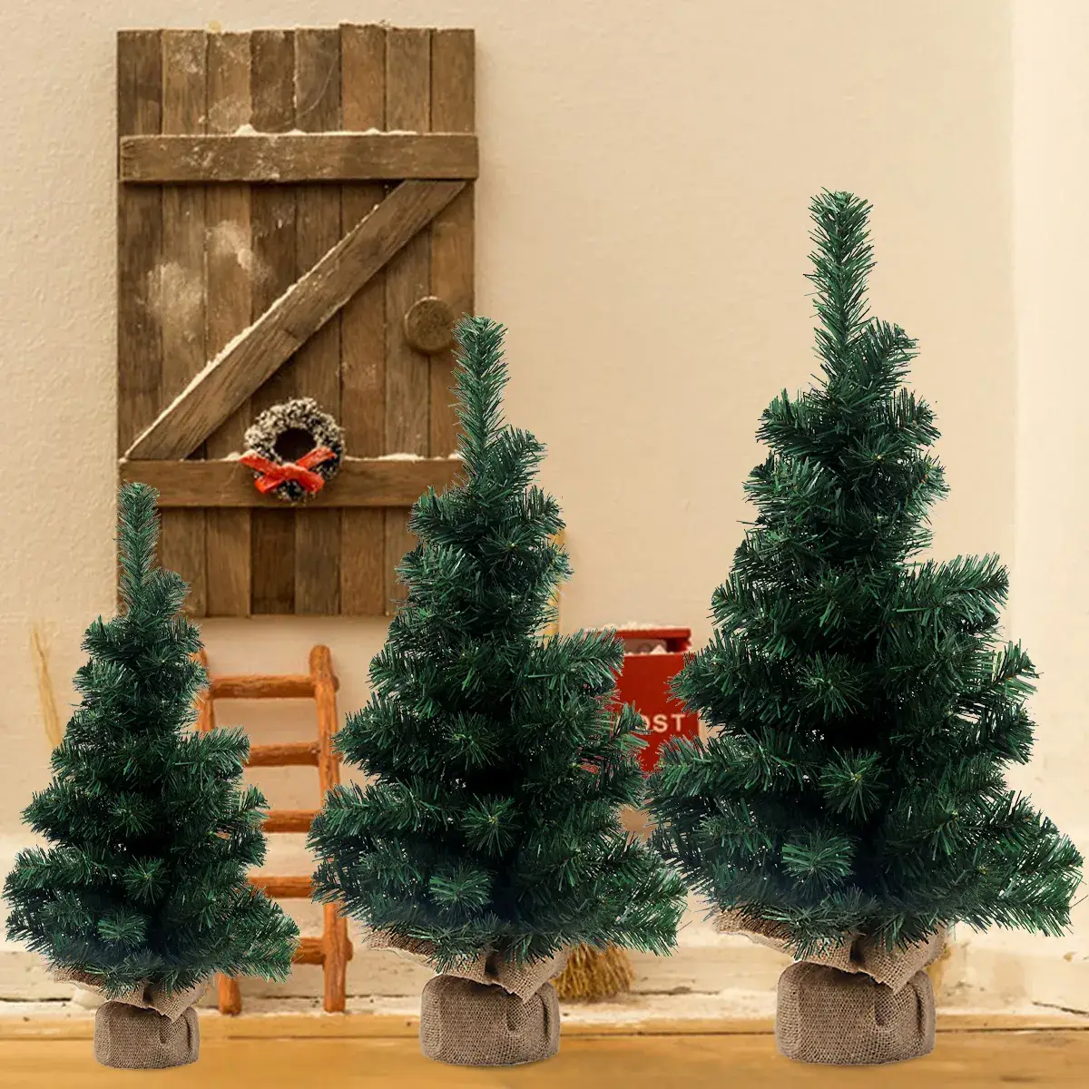 20cm Mini Christmas Trees for Table Decor - Image 8