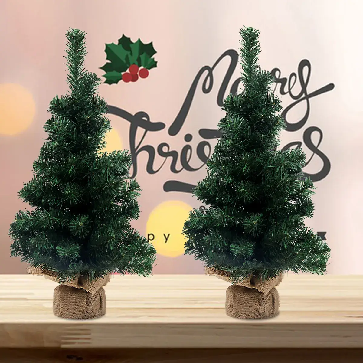 20cm Mini Christmas Trees for Table Decor - Image 9