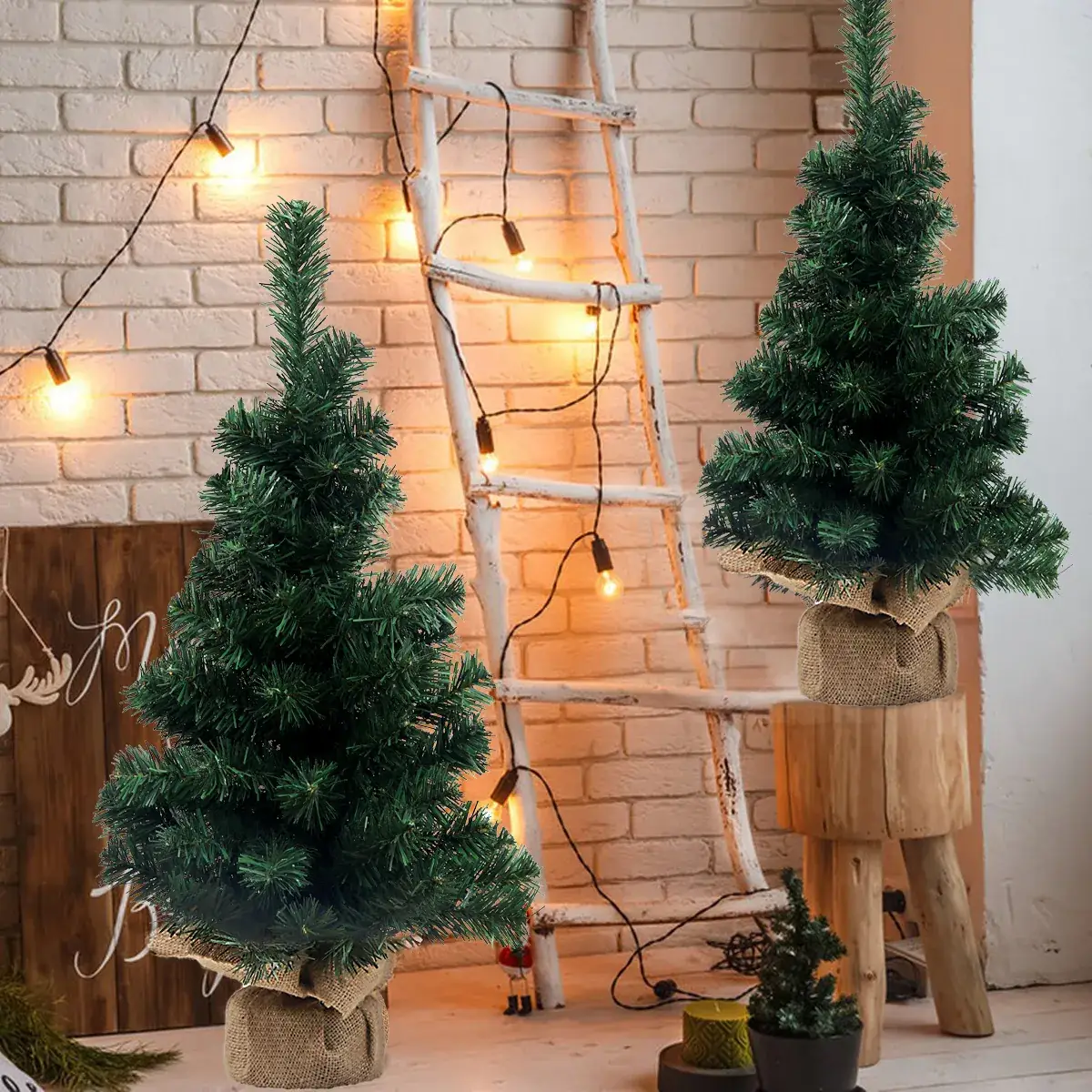 20cm Mini Christmas Trees for Table Decor - Image 10