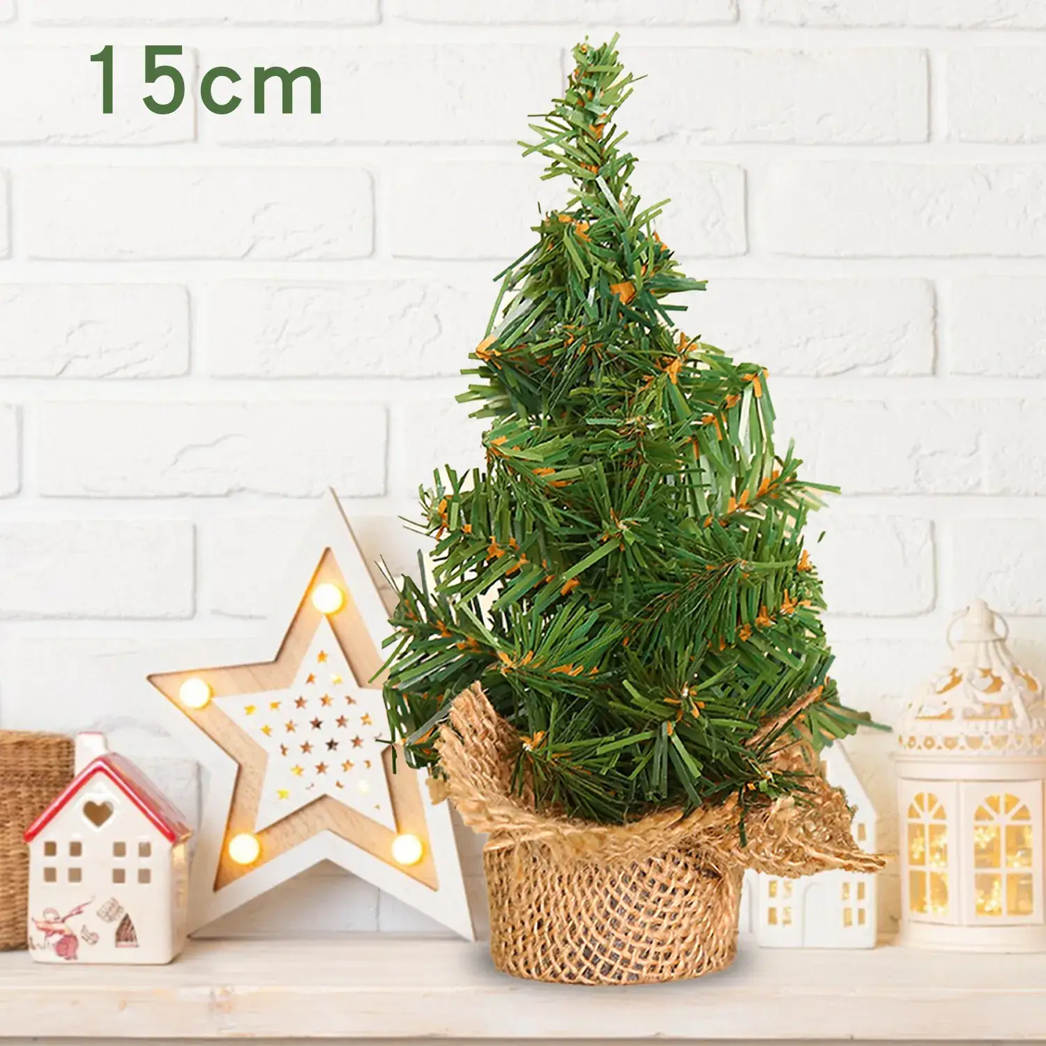 20cm Mini Christmas Trees for Table Decor - Image 4