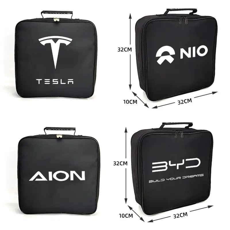 Spot wholesale car charging gun bag new energy car charging cable storage bag New Energy charging gun storage bag — feature 12