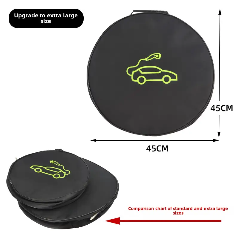 Spot wholesale car charging gun bag new energy car charging cable storage bag New Energy charging gun storage bag