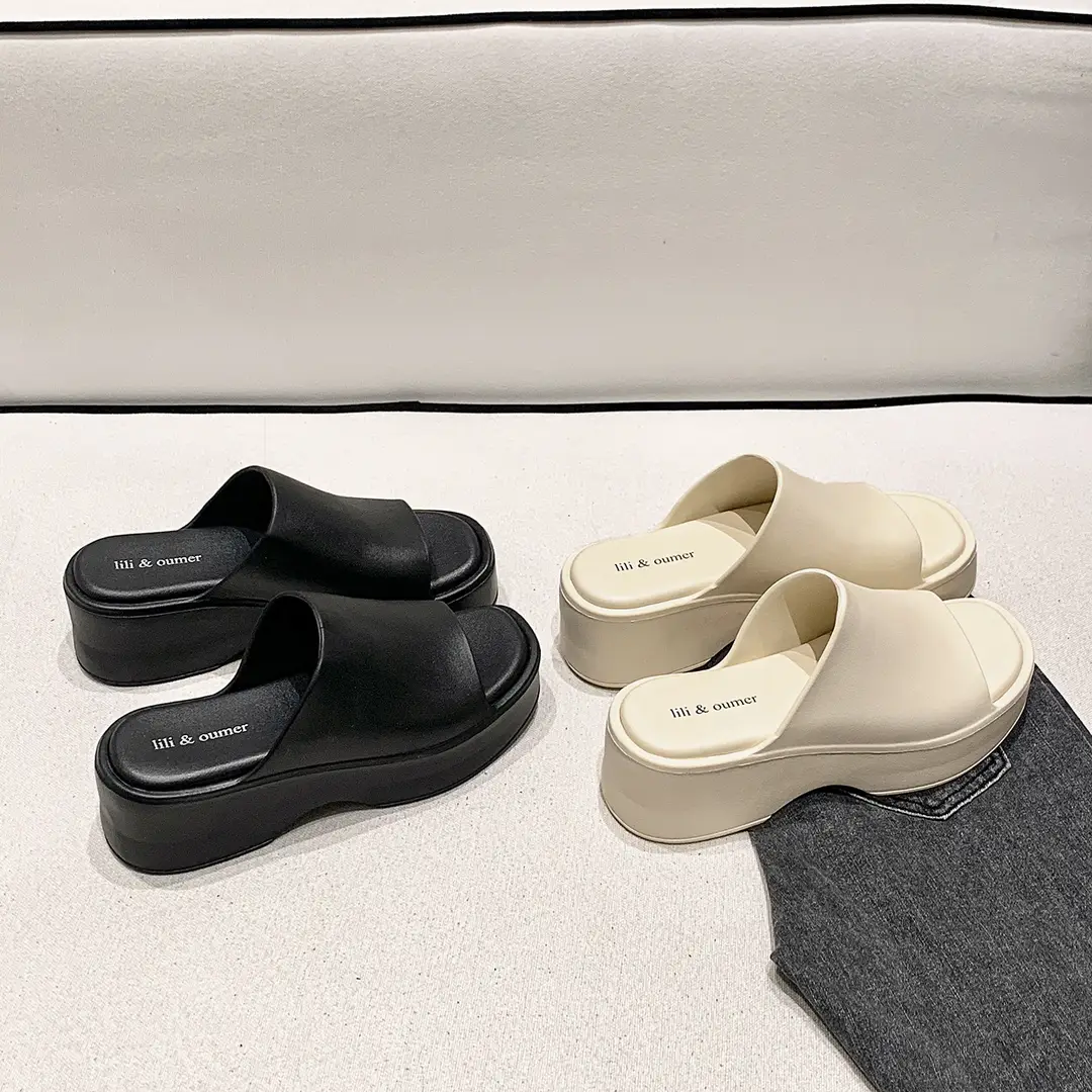 Thick-Soled Slippers for Women, High Heels, Soft Eva Wedge Platform, Ultra-High Heels, Beach-Friendly, Slip-Resistant, Ins-Style - Image 10