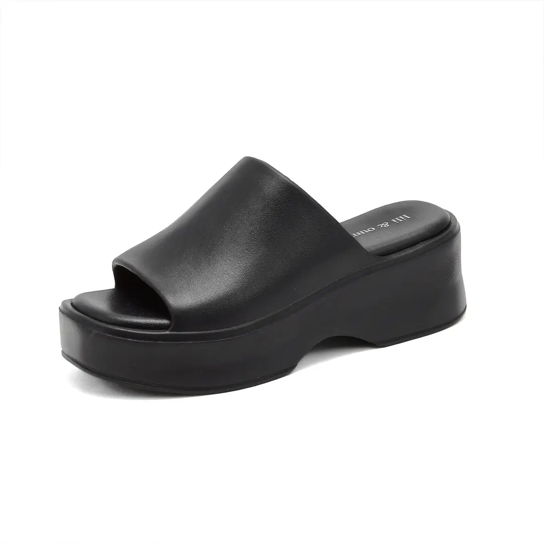 Thick-Soled Slippers for Women, High Heels, Soft Eva Wedge Platform, Ultra-High Heels, Beach-Friendly, Slip-Resistant, Ins-Style - Image 11