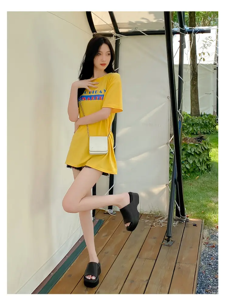 Thick-Soled Slippers for Women, High Heels, Soft Eva Wedge Platform, Ultra-High Heels, Beach-Friendly, Slip-Resistant, Ins-Style — feature 30