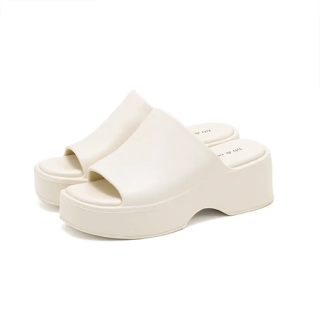 Thick-Soled Slippers for Women, High Heels, Soft Eva Wedge Platform, Ultra-High Heels, Beach-Friendly, Slip-Resistant, Ins-Style - Image 6