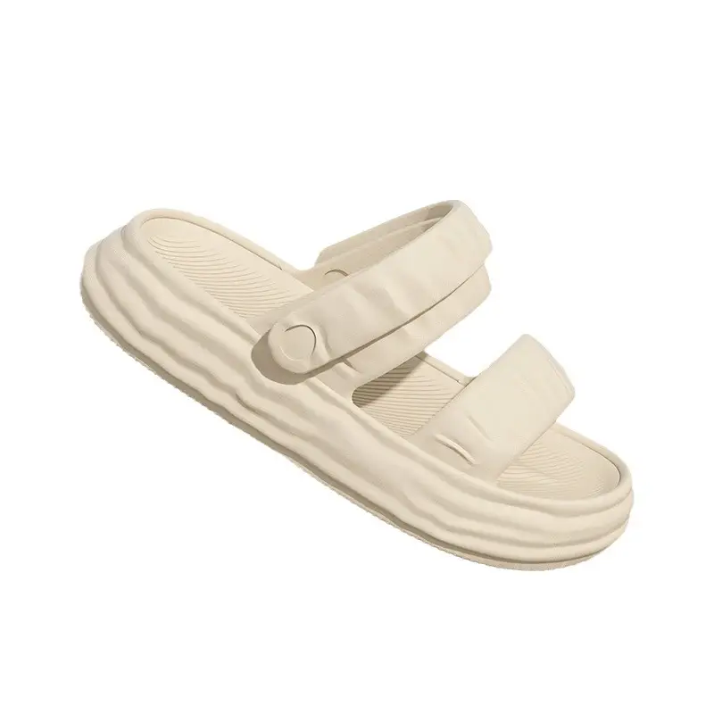 Women's Summer Non-Slip and Wear-Resistant Two-Wear Thick-Soled Beach Outdoor Slippers for Couples to Wear Outside - Image 8