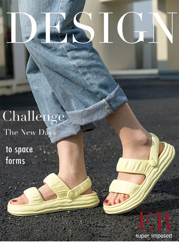 Women's Summer Non-Slip and Wear-Resistant Two-Wear Thick-Soled Beach Outdoor Slippers for Couples to Wear Outside — feature 10
