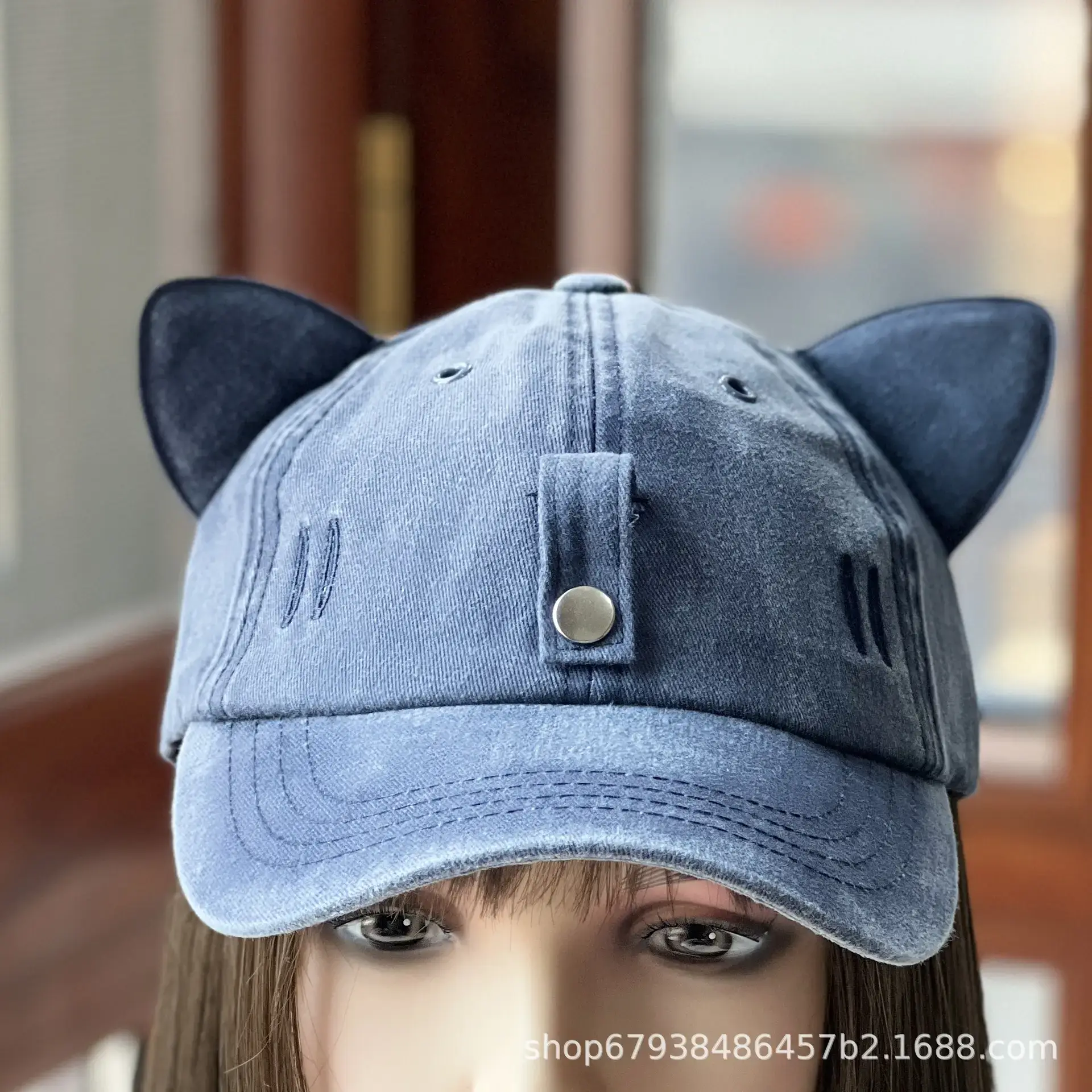 Cat Ears Aviator Sunglasses Cap for Men Women Adjustable Baseball — feature 6